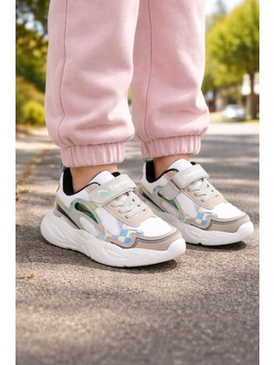 Minibonito Unisex Çoçuk Konfor Taban Cırt Cırtlı Spor Ayakkab