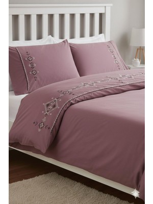 Özdilek Boutique Eternal Çift Kişilik Nevresim Takımı - Mürdüm