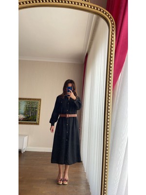 Hande Batmaz Butik Kemerli Elbise