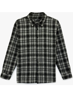 Koton Klasik Yaka Düğmeli Uzun Kollu Oduncu Gömleği