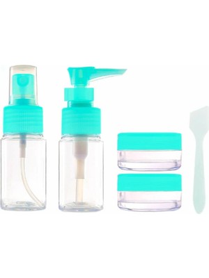 SiHako Parfüm Şişesi - Kozmetik Şişesi - 5li Seyahat Doldurulabilir Kozmetik Seti