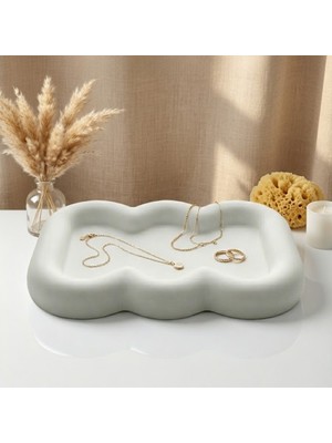 Genel Cloe Minimal Dekoratif Tabak | Modern Dekoratif Kase | Salon & Masa Üstü Aksesuar