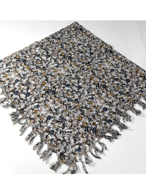 Firuze Star Desenli Sökme Boncuklu Tülbent 06115-07