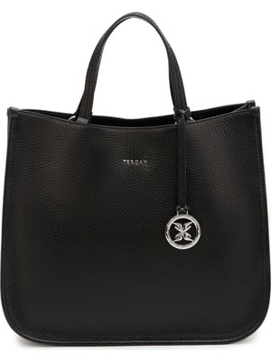 Tergan Siyah Hakiki Deri Kadın Omuz Çantası - S25K1BC80455-A41