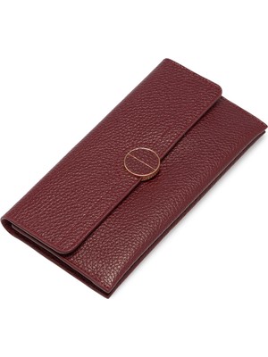 Tergan Bordo Deri Kadın Cüzdan - S1CB00005820-M71