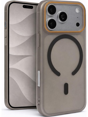 Vissona iPhone 17 Pro Max Uyumlu Magsafe Wireless Şarj Özellikli Mat Sert Arka Kapak Kılıf