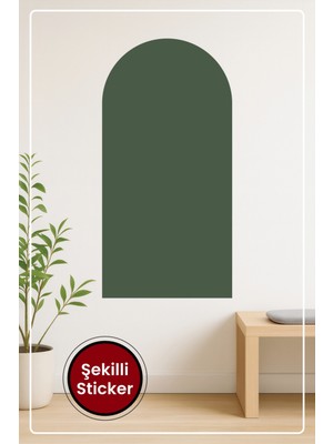 KOSS Dijital Oval Şekilli Bohem Tarzı Orman Yeşili Dekoratif Duvar Sticker Ev Ofis Salon Hol Için Süs