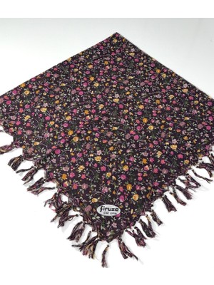 Firuze Star Desenli Sökme Boncuklu Tülbent 06115-05