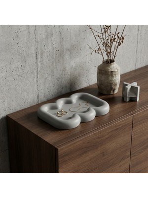 Genel Cloe Minimal Dekoratif Tabak | Modern Dekoratif Kase | Salon & Masa Üstü Aksesuar