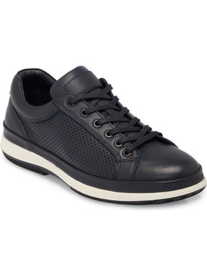 Tergan Lacivert Hakiki Deri Erkek Sneaker - E25S1AY57541-A31