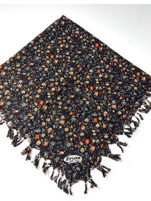 Firuze Star Desenli Sökme Boncuklu Tülbent 06115-03