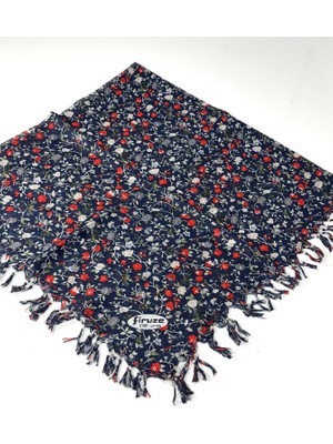 Firuze Star Desenli Sökme Boncuklu Tülbent 06115-04