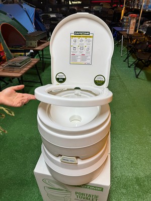 Çadır Dünyası Camptime Pilli Portatif Tuvalet - 24 LT Atık Haznesi - 250 KG Kapasite