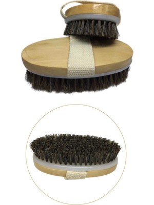 SiHako Doğal At Kılı Fırça - Masaj ve Selülit Fırçası