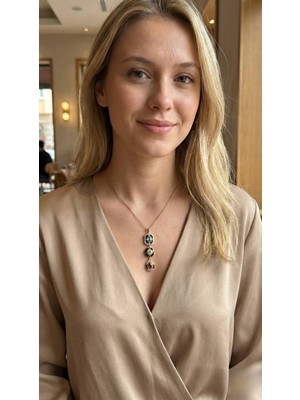 Clariss 316L Çelik Vintage Model Kadın Kolye