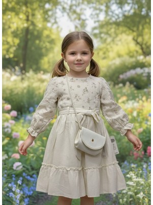 Gvn Çantalı Kız Çocuk Elbisesi