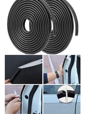 Gampus 5 Metre Araç Kapı Kenar Koruma Şeridi Kapı Içine Uygulanan Su Geçirmez Oto Kapı Koruyucu