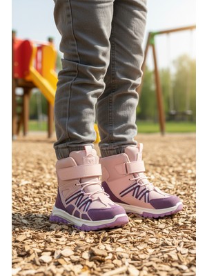 Cool Hilly P Siyah Kaymaz Soğuğa Dirençli Cırtlı Kız  Çocuk Bot