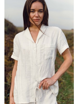 Jojomia Natura Kısa Kollu Kadın Gömlek