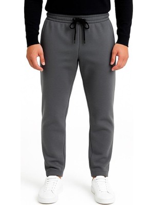 Axxel Erkek Gri Melanj 3 Iplik Şardonlu Eşofman ALTI-P2019