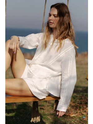 Jojomia New Line Uzun Kollu Kadın Gömlek