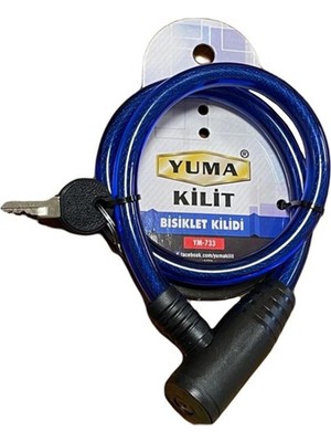 Magicool Yuma YM-733 Mavi 65 cm Bisiklet Kilidi
