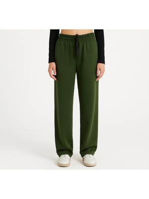 Axxel Kadın Haki Interlok Eşofman ALTI-P2268