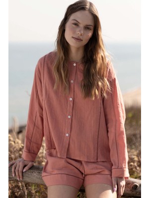 Jojomia New Line Uzun Kollu Kadın Gömlek