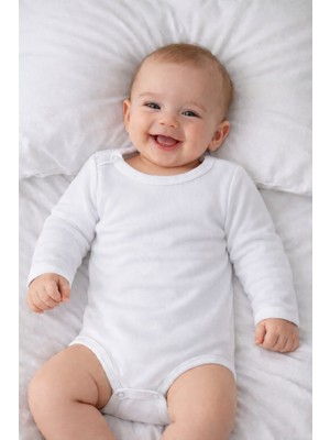 Ladora Tekstil %100 Pamuk Bebe Badi Süper 3'lü Paket 0-3AY 3-6 Ay 6-9 Ay