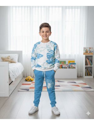 Ruhaay Erkek Çocuk Baskılı Uzun Kollu Alt Üst Takım