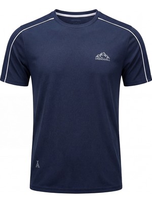 Orendahıll ORENDAHILL Erkek Spor Tişört Hızlı Kuruyan Esnek Regular Fit Trim Detaylı Activewear