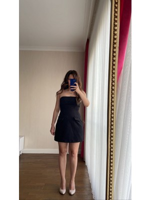 Hande Batmaz Butik Straplez Elbise