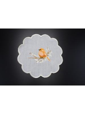 Nakışkonsept Kuş Desenli Kokteyl Peçete 6 Lı