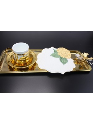 Nakışkonsept Ortanca Desenli Kokteyl Peçete 6lı