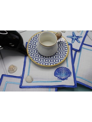 Nakışkonsept Istiridye Desenli Kokteyl Peçete