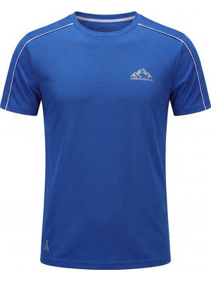 Orendahıll ORENDAHILL Erkek Spor Tişört Hızlı Kuruyan Esnek Regular Fit Trim Detaylı Activewear