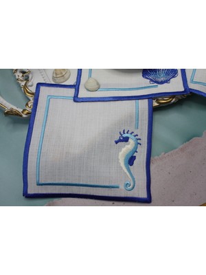 Nakışkonsept Deniz Canlıları Desenli Kokteyl Peçete 4lü