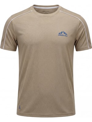 Orendahıll ORENDAHILL Erkek Spor Tişört Hızlı Kuruyan Esnek Regular Fit Trim Detaylı Activewear
