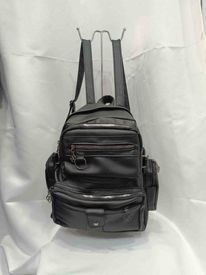 Zynp Suni Deri Bol Cepli Büyük Boy Sırt Çantası