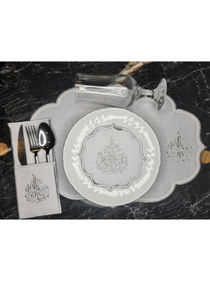 Nakışkonsept Ramazan Ayına Özel 2 Kişilik  Amerıkan Servıs Takımı