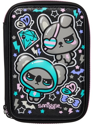 Smiggle Trailblazer Hardtop Kalem Kutusu – Sert Kapaklı Karakterli Çocuk Kalem Kutusu Siyah
