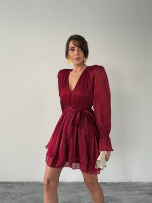 Salome Butik Şifon Mini Elbise