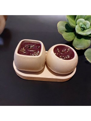 Celestia Dekoratif Lavanta Kokulu Mum Set