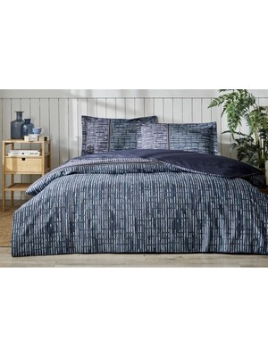 Özdilek Ranforce -Modra Mavi- Lastikli Çarşaflı Çift Kişilik Nevresim Takımı