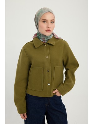 Schaless Mercan Bahçesi - Nefti - Efilia Desenli Eşarp - 90X90 cm