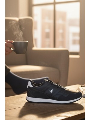 Enoch Erkek Düz Taban Detaylı Nubuk Görünümlü Günlük Spor Ayakkabı Sneaker