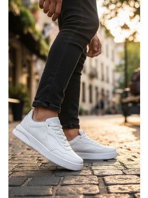 Enoch Beyaz Erkek Casual Ayakkabı Hafif Taban Günlük Spor Ayakkabı