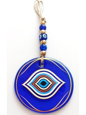 Nexgen Göz Model Yaldızlı El Yapımı Mavi Cam Duvar Süsü MCHD-RSETT34