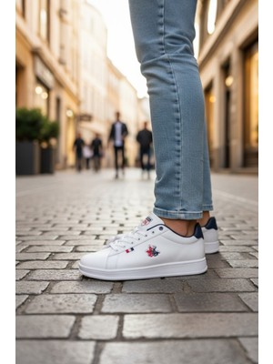 Enoch Erkek Arma Nakışlı Düz Taban Sade Günlük Casual Spor Ayakkabı Sneaker