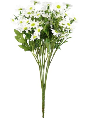 Dekorsende Yapay Papatya Demeti Beyaz 43 cm